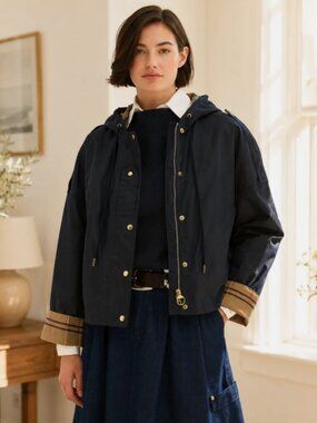 Royal Navy~ Barbour Ryedale Waxed Cotton Jacket MSRP$540 British Elegance